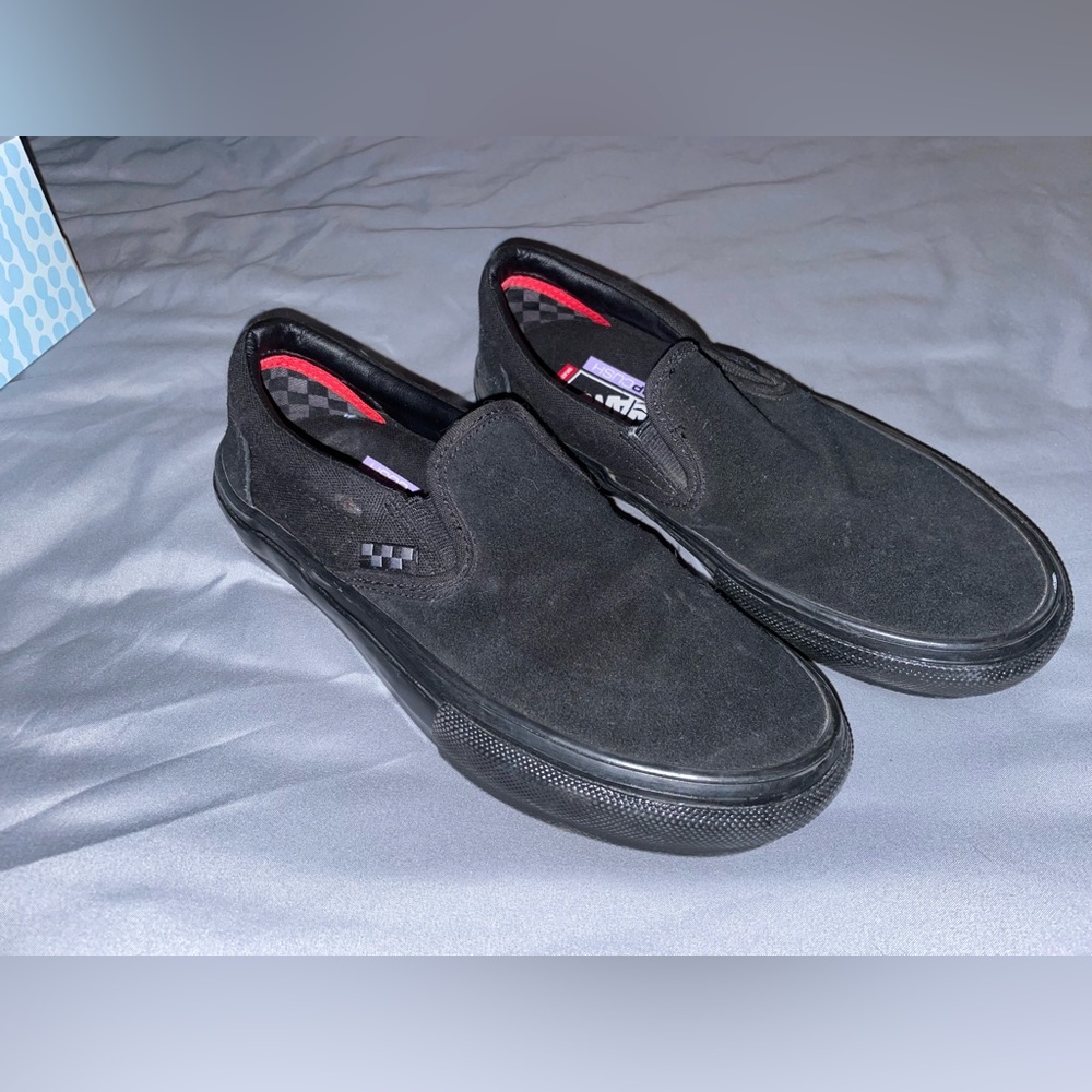 Vans Pop Cush Black Slip Ons